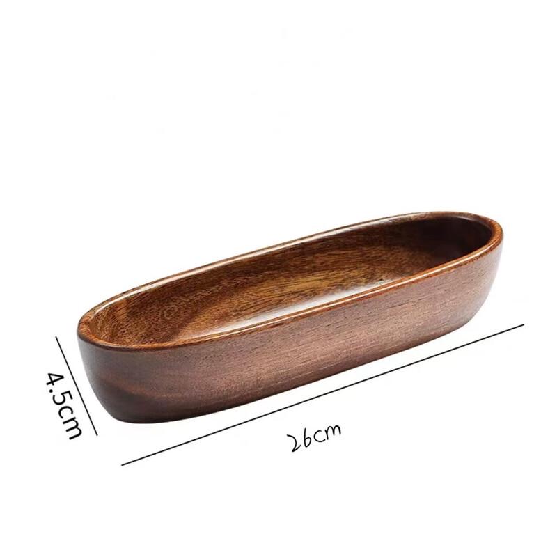 

Yu Yi Tian Shi Walnut Wood Boat Serving Tray
