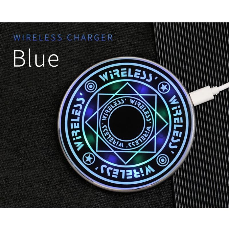10W Fast Wireless Charger Magic Circle For iPhone 12 11 11Pro Max Qi Fast Charging Pad for Samsung Xiaomi Mi  Fast Charger
