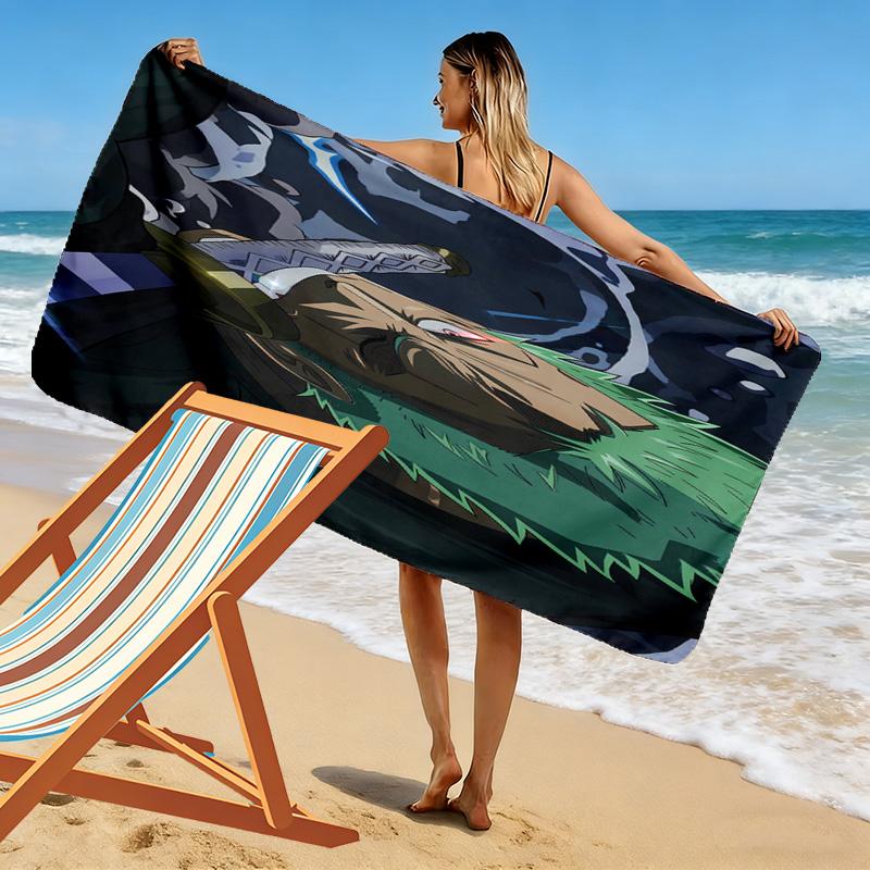 Rogue Samurai's Fury beach towel Portable for travel soft seaside Absorbent bath towel Outdoor pool towel Comfort beach Fashion