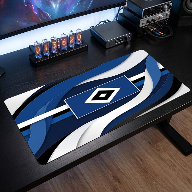 Hamburger SV Fußball Druck Großes Mauspadd, Rutschfestes Erweitertes Gaming-Schreibtischmatte für Büro Zuhause 30cmx60cm（11.8x23.6inch）