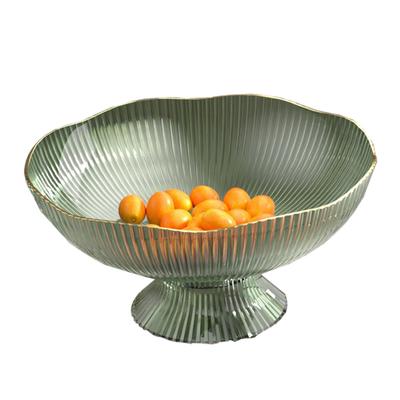 Kunststoff-Fuß-Obstschale mit Abzugsloch Abnehmbarer Sockel Haushalt Wohnzimmer Couchtisch Obst Süßigkeiten Snack