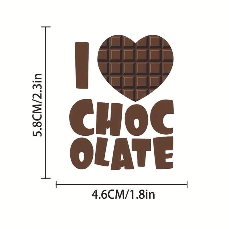 10/30/50PCS Cartoon Chocolate PVC Sticky Sticker Aesthetic DIY Decoration Scrapbooking Hand Accounting Supplies