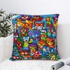 SuperThings Cartoon Square Pillow Covers Home Super Zings Kindergarten Cushion Cover Funny Decorative Pillow Cover 45*45
