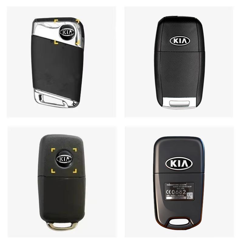 Car Remote Key Emblem Sticker Aluminum Keys Decoration Decal For KIA K9 Sportage Niro K5 Carnival EV6 EV9 EV3 K8 Stinger Forte