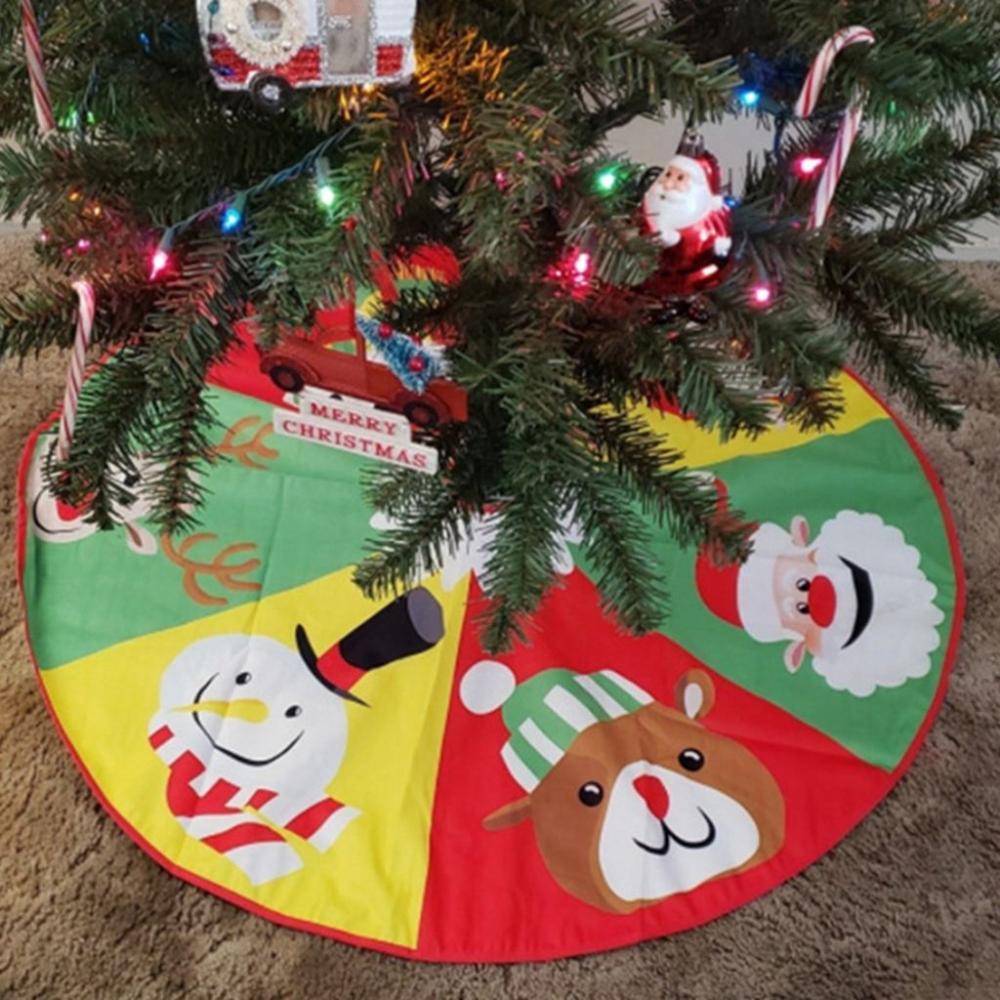Supplies Elk New Year DIY Creative Floor Mat Cover Xmas Decor Christmas Tree Skirt Christmas Carpet