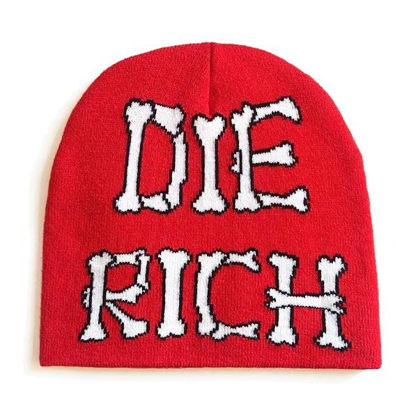 Free Sample Custom Brand Design Label Y2k Designer Knitted Skull Winter Jacquard Beanie Hat 38cm*22cm фиолетовый