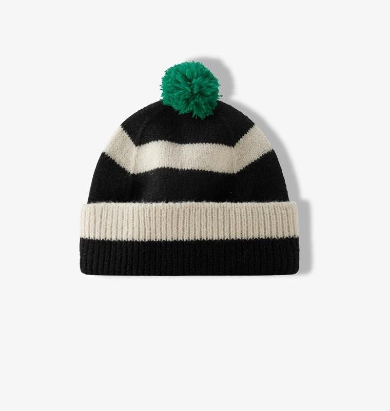 

Winter warm ear protection headgear wool hat trendy men and women cute adventure colorful striped knitted hat M（56-58cm）