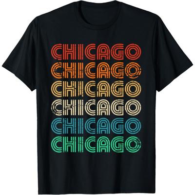 Chicago Retro Vintage 70s 80s Style T-Shirt