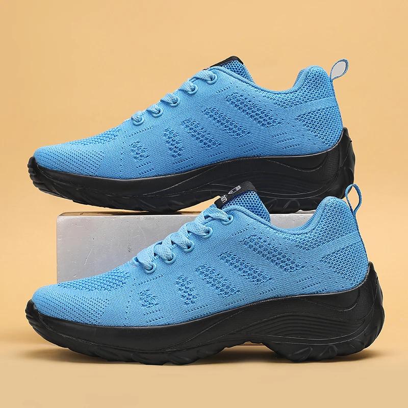 Women Sneakers Breathable Mesh Platform Tennis Casual Shoes Street Versatile Outdoor Jogging Walking Designer Sneakers For Women