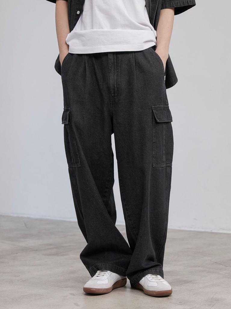 Cohen C.DENIMS Denim Easy Cargo Pants 75406030379 1950 DK.GRAY(19) M