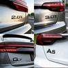 1Pc 3D ABS For  Audi A3 A4 A5 A6 A7 Q2 Q3 Q5 Q7 Q8 S3 S4 S5 S6 RS3 RS4 RS5 RS6 Logo Decor Decal Car Body Rear Trunk Badge Sticker