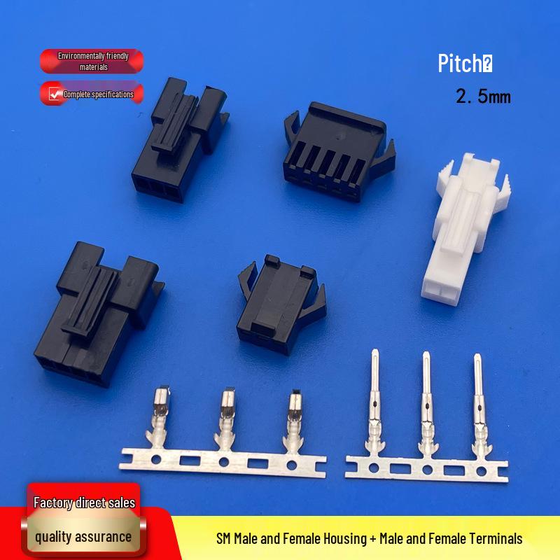 2.5mm Pitch Crimped Terminal Connector: SM-PT (Blade)/SM-RT (Pin) Receptacle
