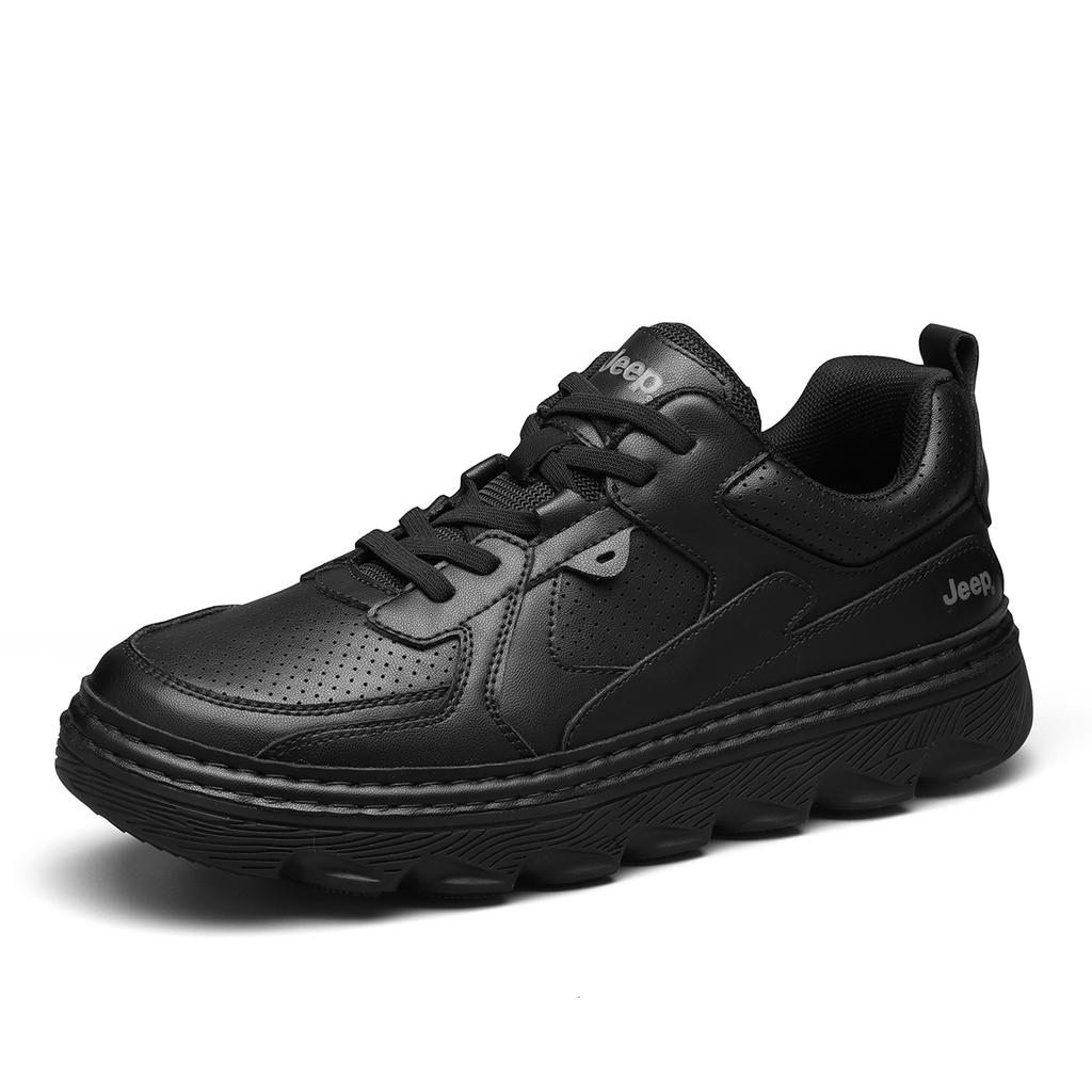 Jeep Classic Stylish Thick-Soled Casual Shoes Men Sneakers Black P551M13308