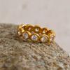 Stainless Steel Cubic Zirconia Ring Cubic Zirconia Women Jewelry Ring Fashion Ring  Daily Wear
