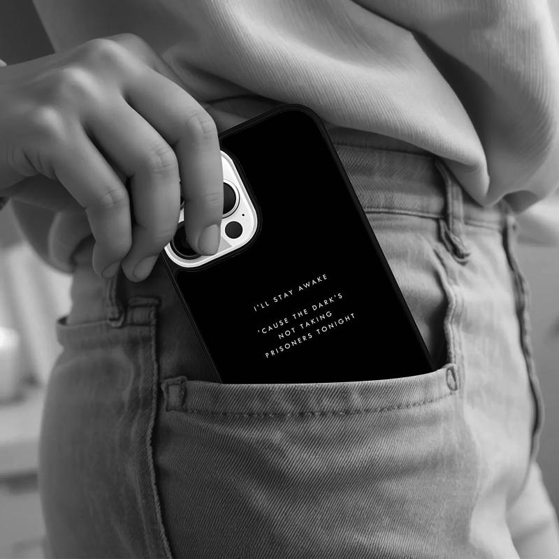 Aesthetic Minimal Quotes Phone Case For iPhone 17 Air 15 16e 14 13 Pro Max Coque 12 11 Pro Max PLUS cover