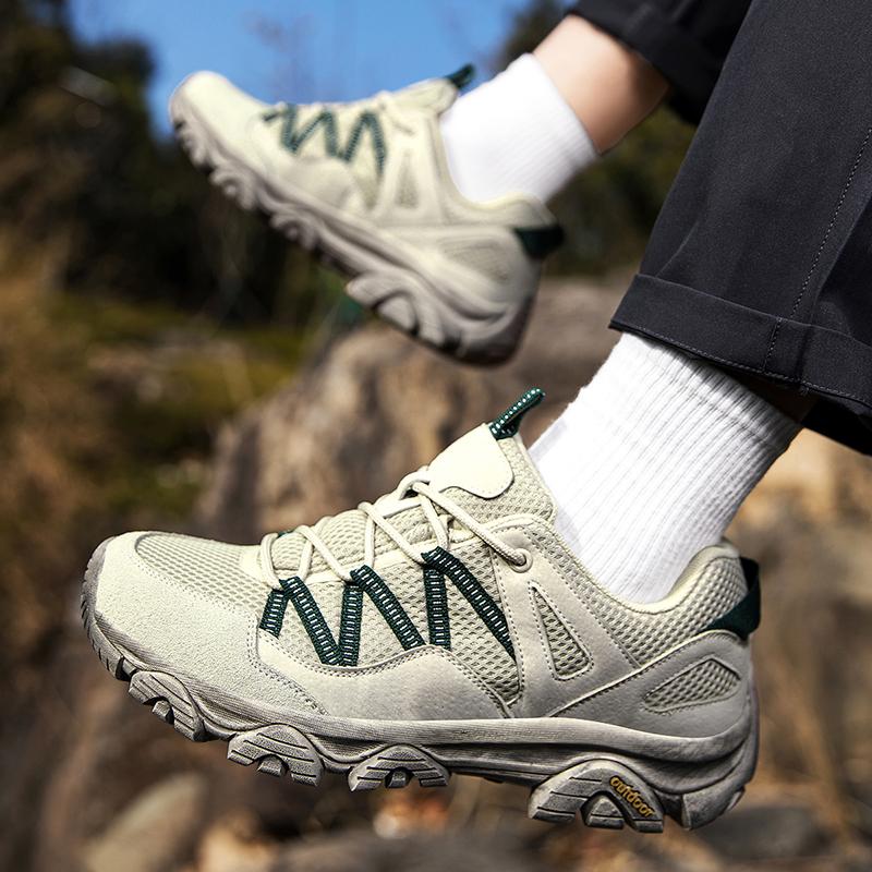 Brand Hiking Shoes Men Mesh Breathable Travel Shoe Outdoor Waterproof Hunting Fishing Shoes Mountain Off-Road Riding Sports Shoe
