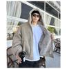 Mens Retro Tie-Dye Padded Jacket Winter Warm Loose Fit Casual Coat