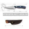 5Cr Stainless Steel Boning Knife Kitchen Meat Vegetable Camping Fishing Barbecue Cutter Peeling Chef Knife