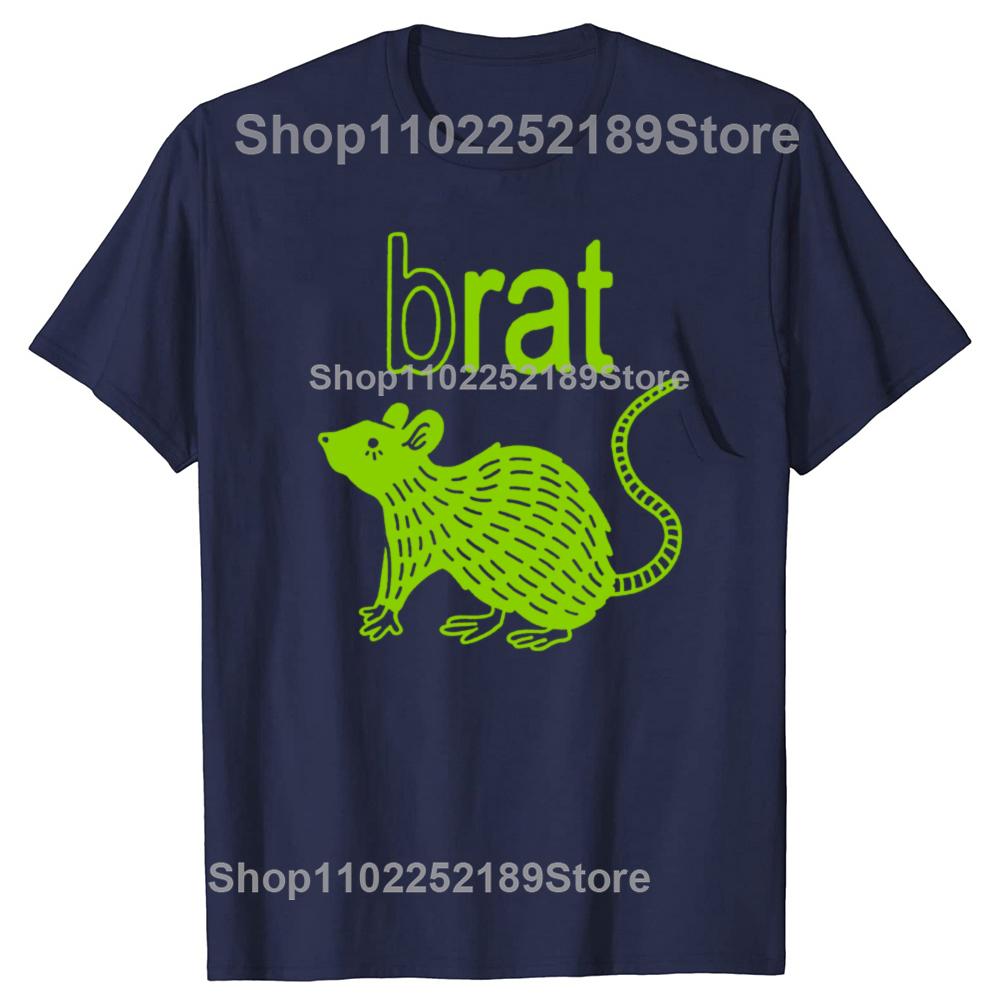 Funny Brat B Rats Lover Graphic T-shirts Men Women's Fashion Casual Tshirt 100% Cotton Loose Oversized T Shirt