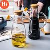 Hi Transparent Oil Bottle with Handle and Scale Heat-resistant Kitchen Tools Soy Sauce Vinegar Container