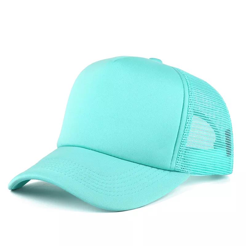 OEM 5 Panel Sport Cap Gorras Foam Mesh Trucker Hat Custom Logo Design Pattern 3D Embroidery Sublimation Print Promotional Hat
