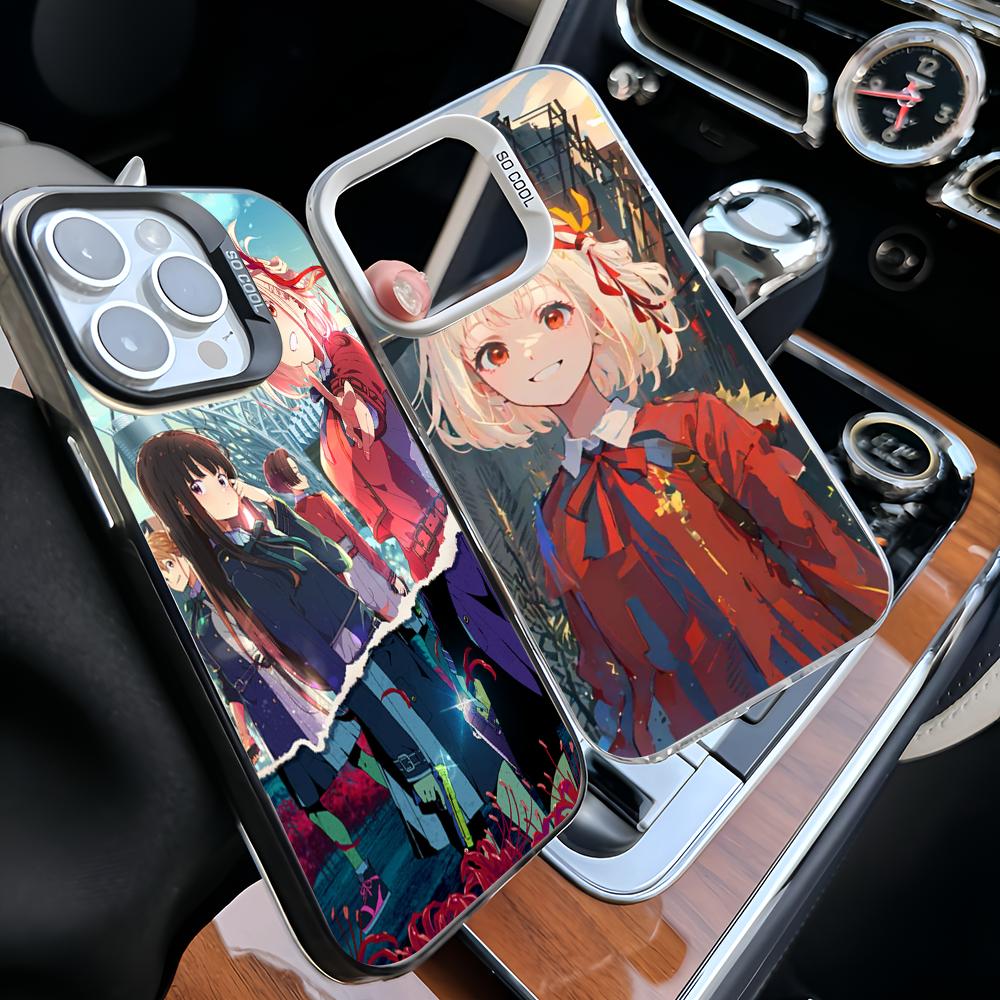 Lycoris Recoil Chisato Nishikigi Phone Case For IPhone 16 15 14 13 12 11 Pro Max X XR XSMAX 8 7 Plus Matte Shockproof Back Cover