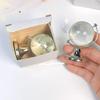 Mini Transparent Crystal Glass Globe Ornament for Home Decor
