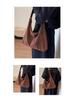 Women's Retro Suede Autumn Tote Bag - Versatile, Large Capacity Shoulder Bag