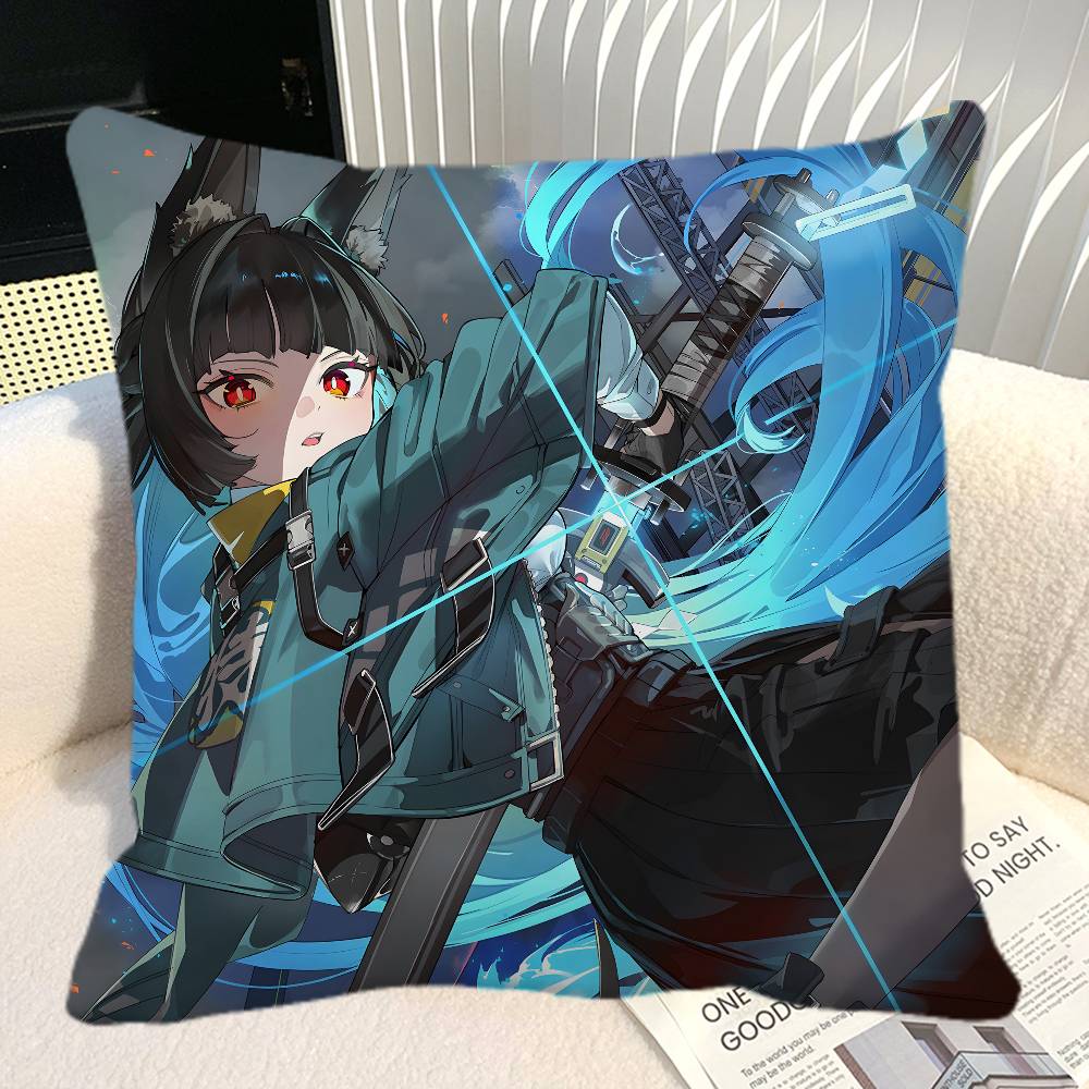 Game Zenless Zone Zero Hoshimi Miyabi Pillow Case Square Pillow Bedroom Sofa Leisure Comfort Cushion Car Home Decoration