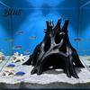 Shrimp Hiding Cave 3D Printed Aquarium Hideout, Hollow Tree Root Shaped Fish Tank Decoration, Accessories Breeding Shelter for Shrimp, Cichlids, Small