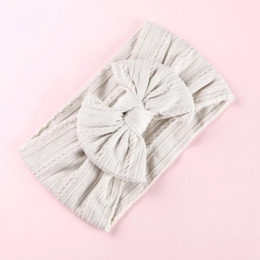 New Baby Headband Child Bowknot Headwear Cables Turban for Girl Hairbands Kids Elastic Bow Headwrap Infant Baby Hair Accessories