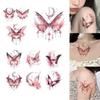 Waterproof Butterfly Tattoo Stickers Moon Pattern Flower Tattoo Stickers  Female