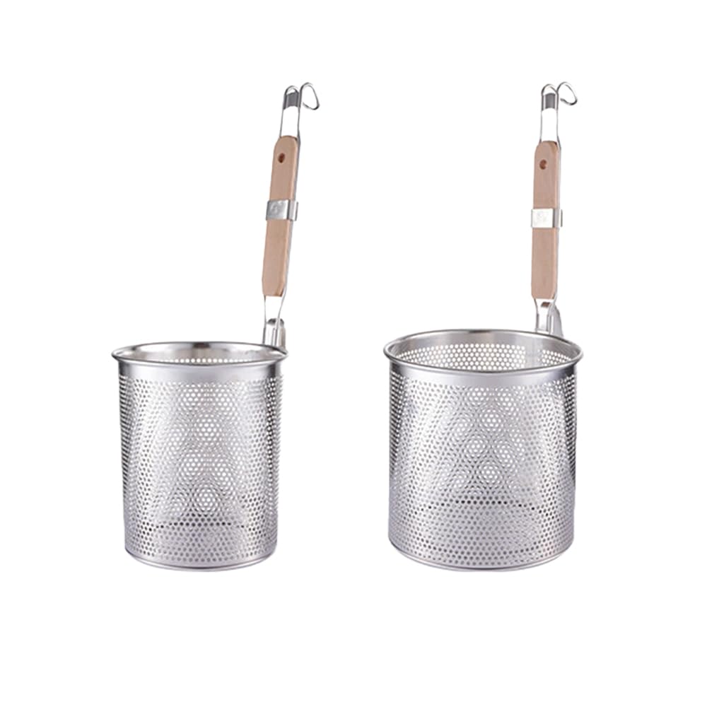 

Gatoer 2 Bottle Drainer for Commercial Ramen Kitchen Udon Round Stainless Wooden Includes For Ramen Mesh For Restaurants and Home Commercial For Ramen