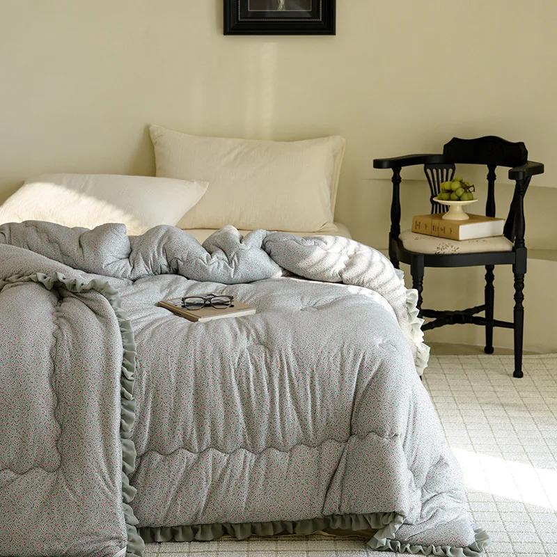 Version of Cloud Marshmallow Knitted Cotton Lace Machine Washable Soybean Fiber Quilt Core Four Seasons Sleeping Naked Quilt