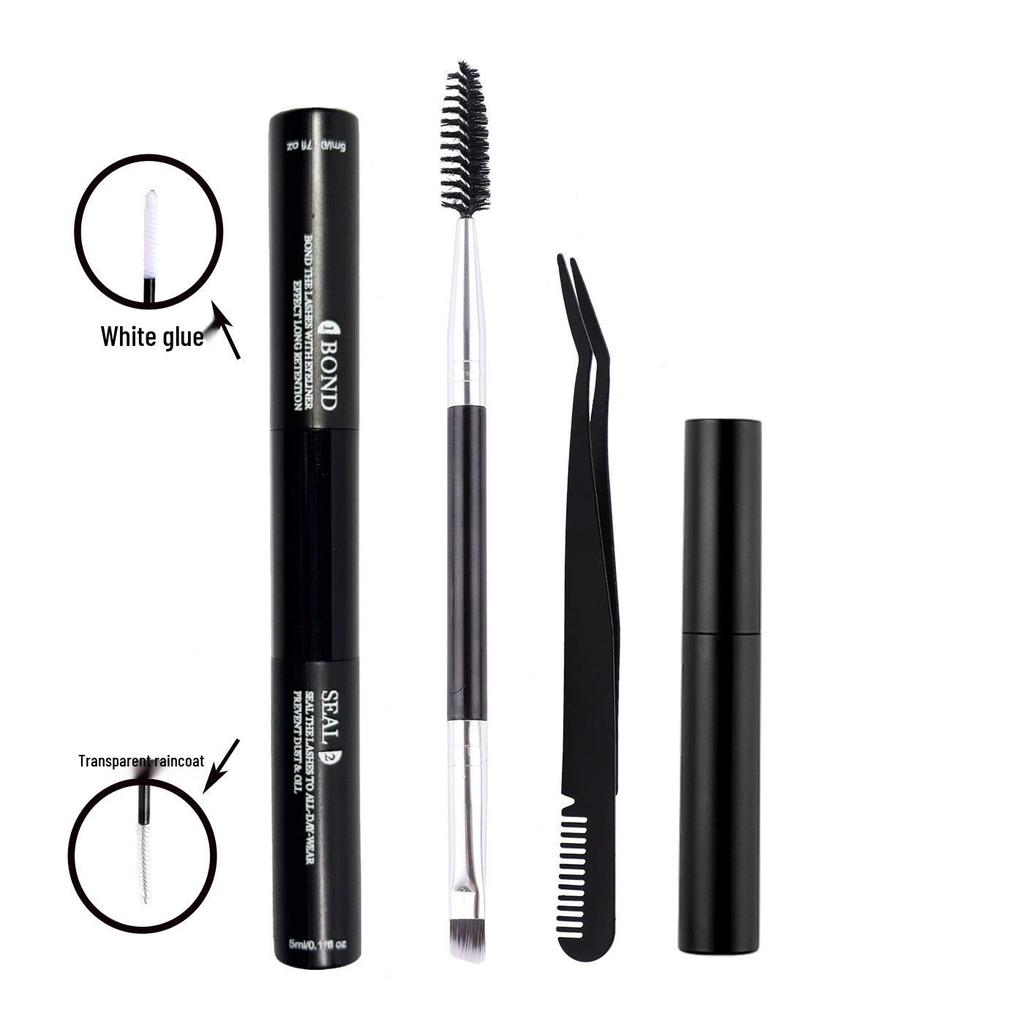 Segmented Single Cluster False Eyelashes with Double-Headed Glue: Long-Lasting, Quick-Drying, Non-Irritating for Eyelash Extension