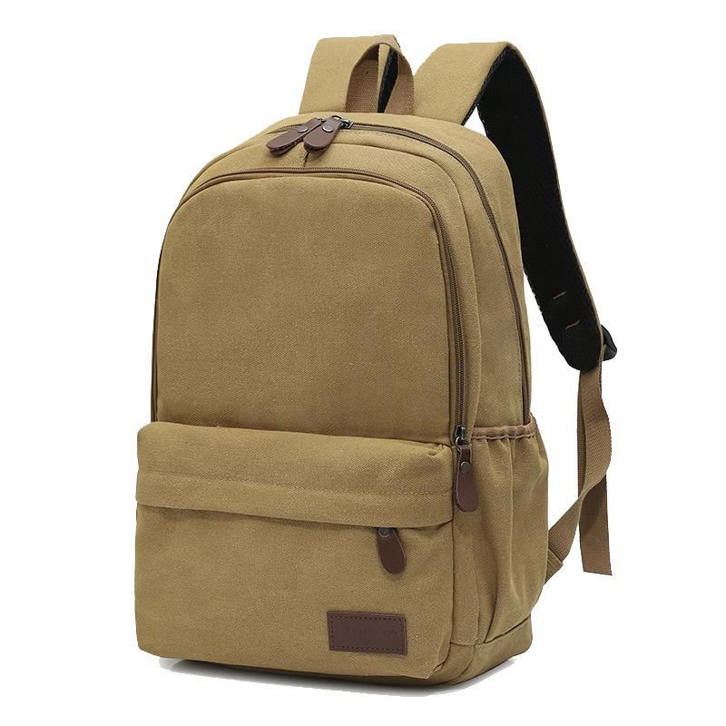 Fashionable Men's Canvas Backpack, High-end Casual Women's Backpack, Travel Backpack, Commuting Waterproof Computer Bag