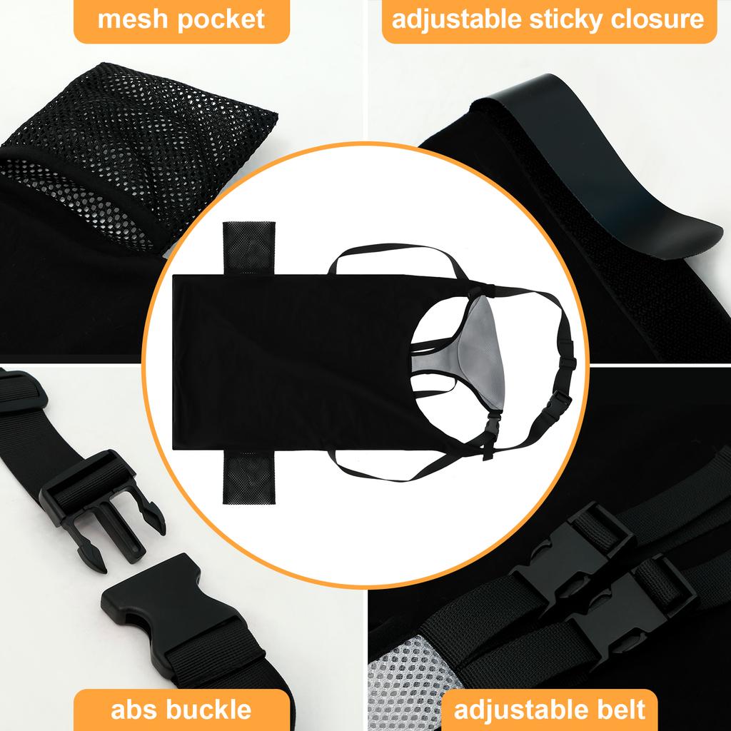 1/2 Stück Kinder Flugzeugsitzverlängerung Polyester Kleinkind Flugzeugbett mit Seitentasche Komfortabel Atmungsaktiv Reise Fußstütze Hängematte