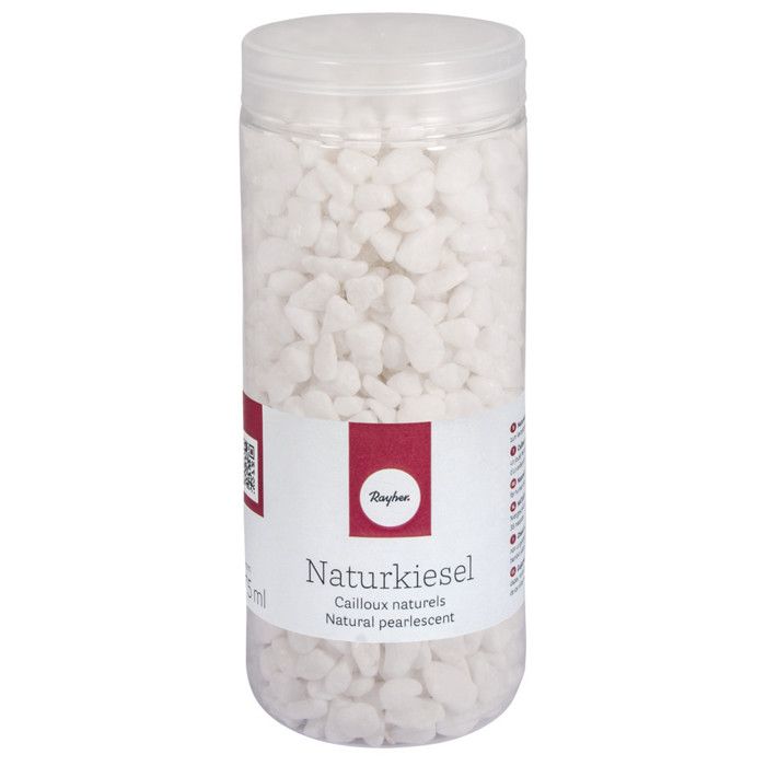 Cailloux naturels blancs 5 à 8mm boîte 475ml