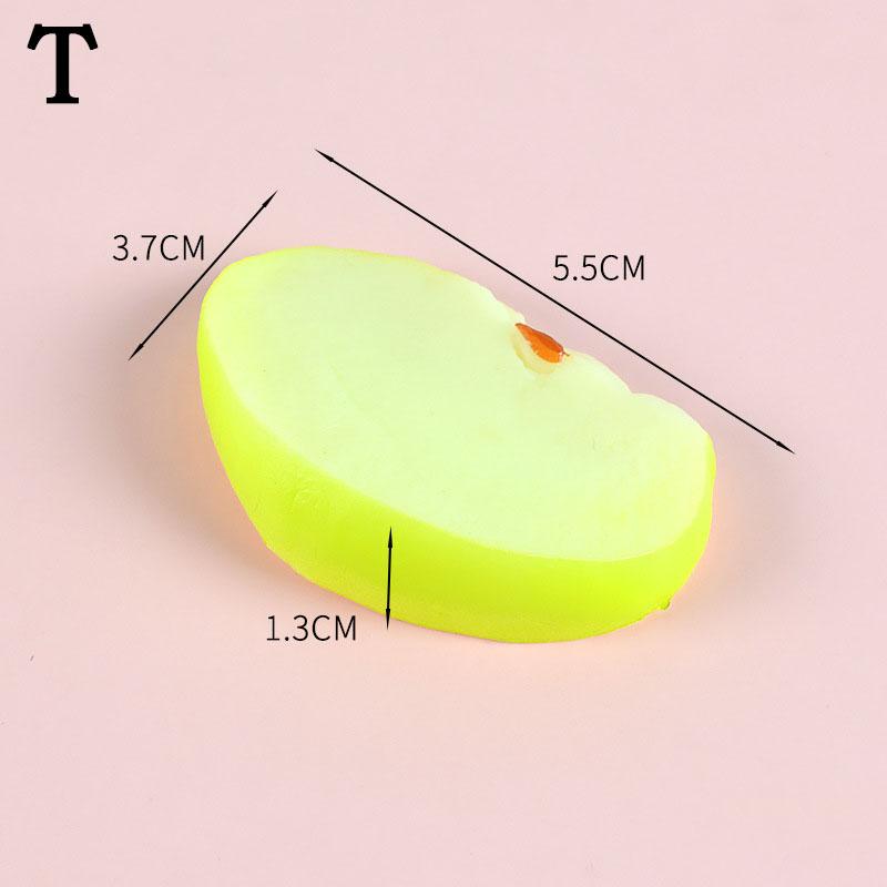 1PC Giocattoli per Bambini Fette di Frutta in PVC Fragola Limone Ananas Frutta Finta Accessori Fatti a Mano