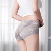 Hollow Lace Flowers Panties Women Sexy Seamless Lingerie Plus Size Hip Raise Briefs Breathable Health Knickers Sleep Underwear