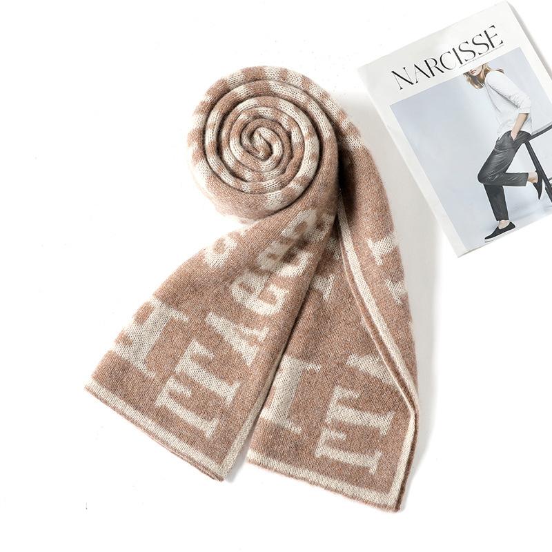 Pure cashmere scarf men's winter couple shawl dual-purpose solid color versatile high-end warm neck scarf women