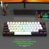 Wired RGB 61-Key Mini Gaming Keyboard - Compact, Mechanical Feel for Office and Portable Use