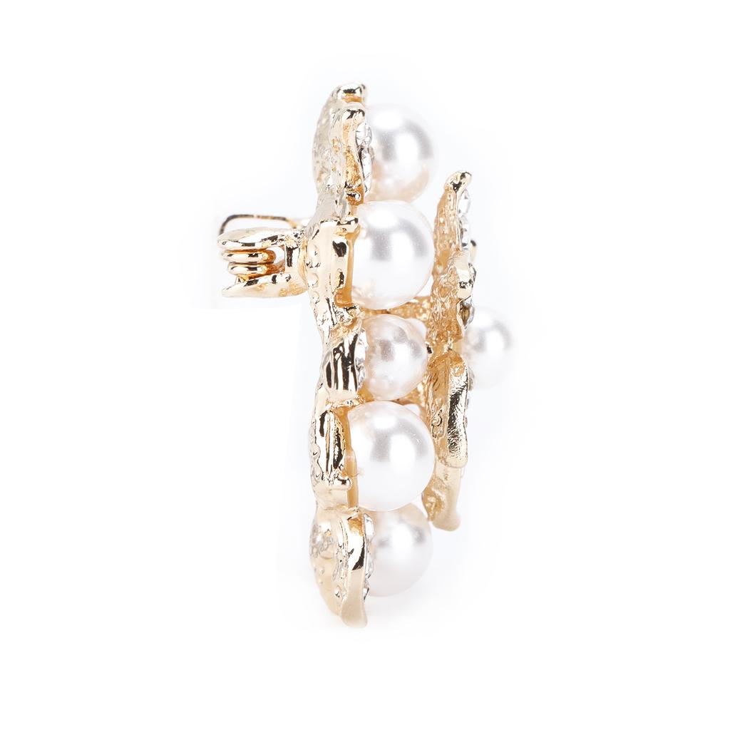 Brooch Flower Pearl Alloy Fashion for Exquisite Present Cloth Decorations