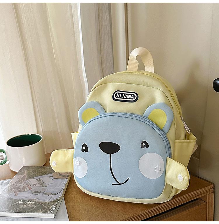 Schoolbag new high-value, fresh and sweet, cute cartoon bear backpack, light travel backpack for grades 1-1 students