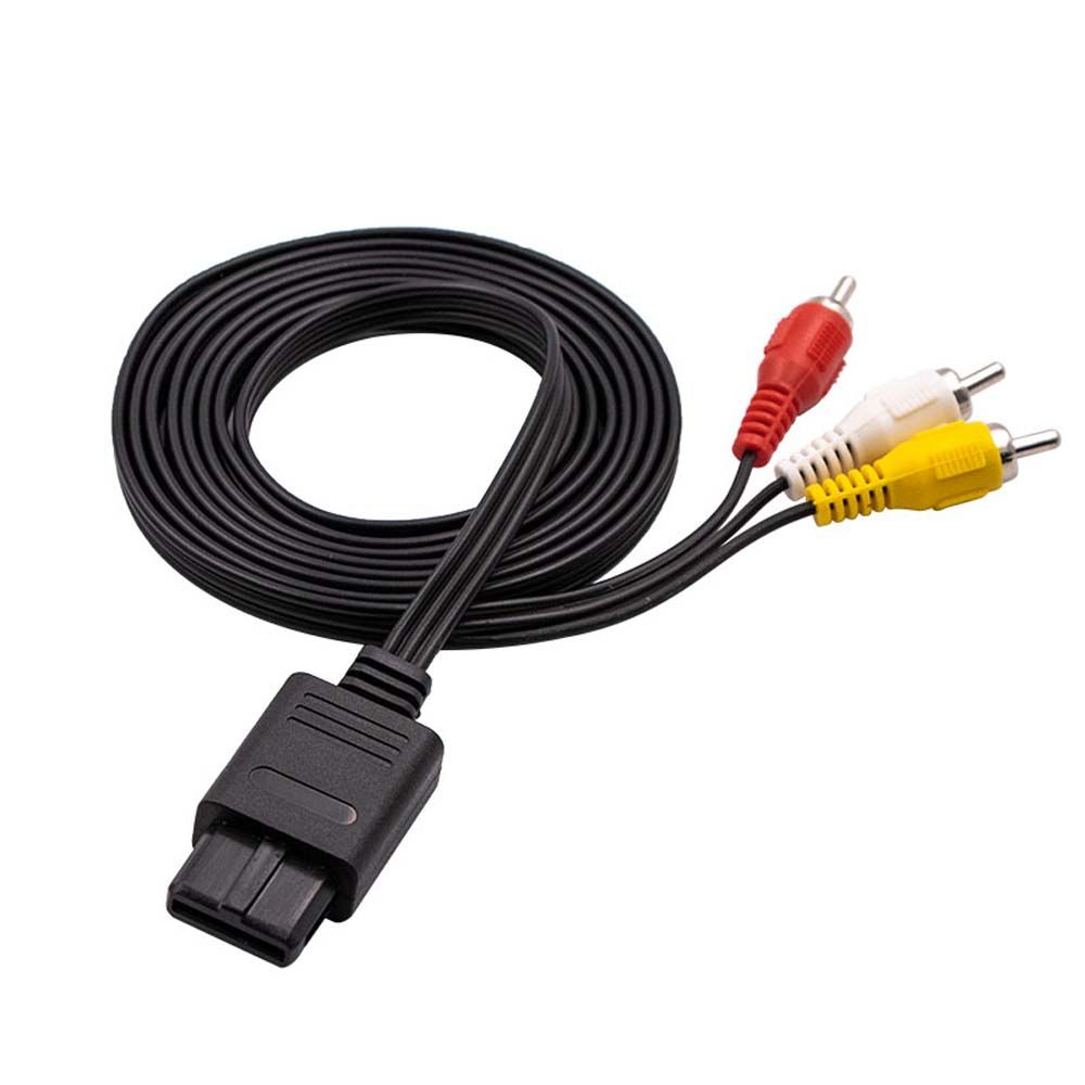 

Cube Accessory RCA For Nintendo 64 Audio Video Stereo Cable Audio Cable Video Cord AV Cable to RCA style 2