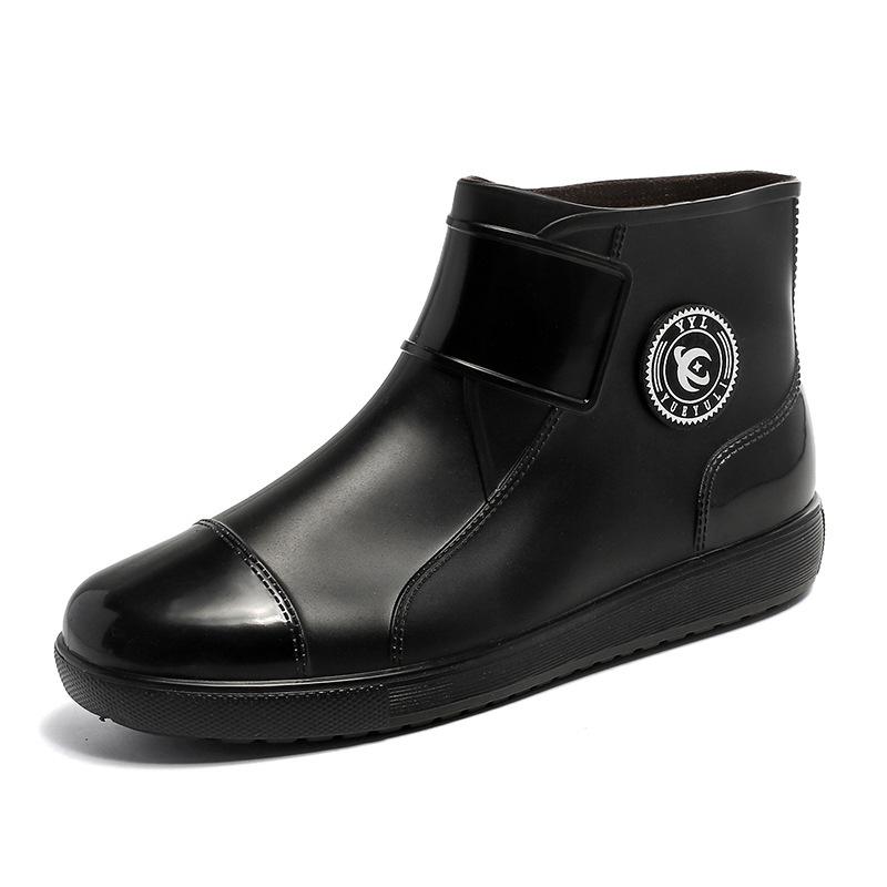 

Четыре сезона модная обувь для рыбалки большой размер водонепроницаемые дождевые туфли с высоким верхом рукавом пара средних ботинок 36