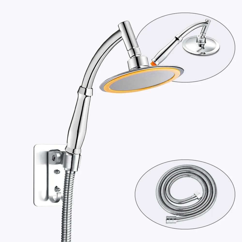 6 Zoll Hochdruck 360 Einstellbar Große Runde Große Regen Sprayer Badezimmer Handbrause Zubehör Wasserhahn Spa