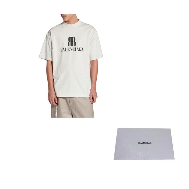 Balenciaga FW25 T Shirt Regular Fit Men's White 764235TSVU49012