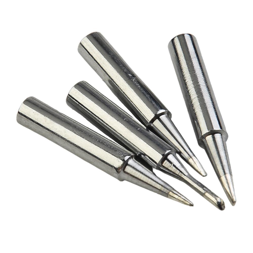 12PCS 33mm Copper Soldering Iron Tips Set 900M-T Welding Station Tools I B C D K For 936 937 938/969 8586/852D Soldering Station