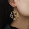Dawapara Sigil of Lilith Earrings Pagan Seal Mythology Wiccan Amulet Witchcraft Magickal Gift Stainless Steel Jewelry